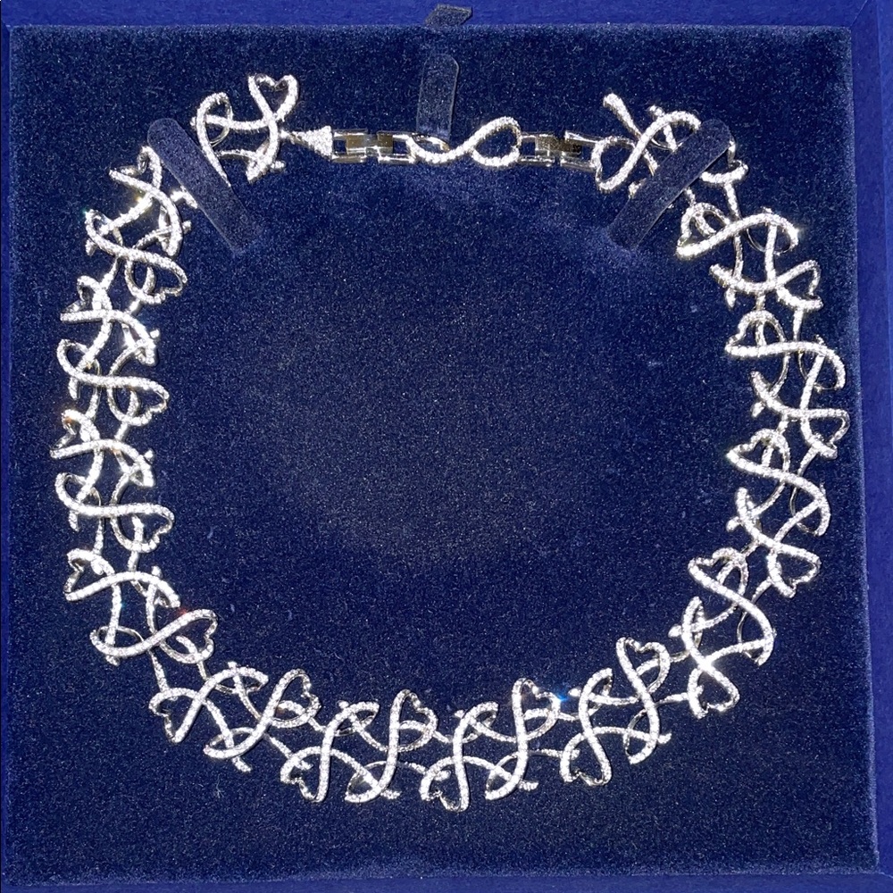 Swarovski crystal bridal necklace